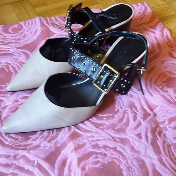 Shoes - charles & keith heel NUDE